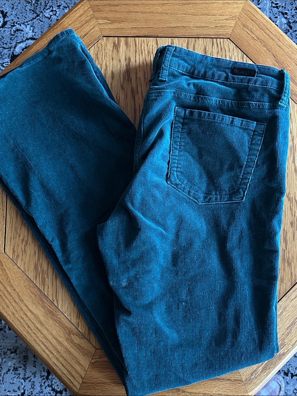 *KUT FROM THE KLOTH* Teal Straight-Leg Corduroy Pants Size 12